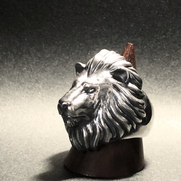 ガッシュ/【ライオン シルバーリング】Large Lion II｜gush