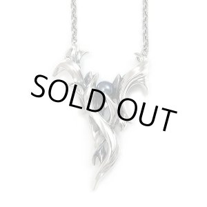 画像: ダグダート/ブラックパール シルバーネックレス シルバ－925 メンズ DAgDART