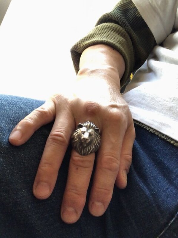 ガッシュ/【ライオン シルバーリング】Large Lion II｜gush