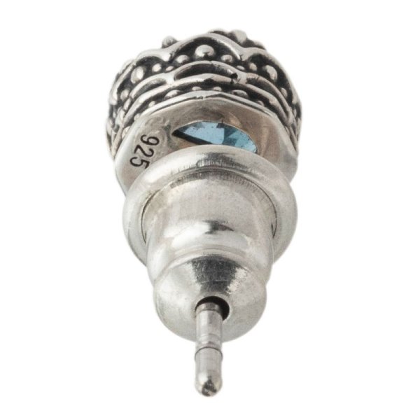 画像6: アルテミスクラシック/[シルバーピアス]ジュエルクラウンピアス（ロンドンブルートパーズ） メンズ ブランド シルバー925