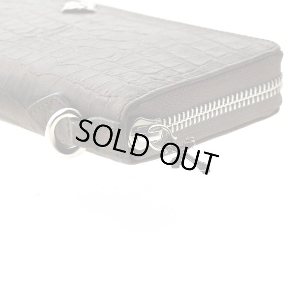 エンボスグレー クロコスタイル ジップウォレット/Artemis Classic/アルテミスクラシック