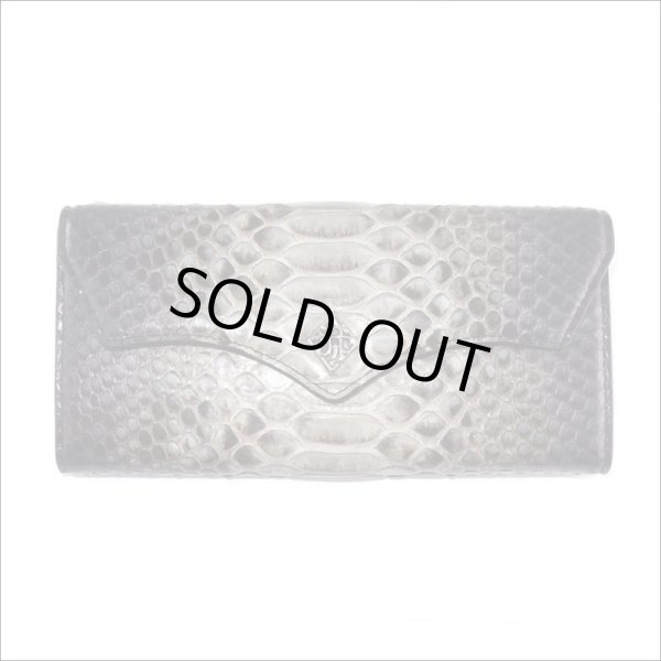 【蛇革/本革】グラデーション グレーパイソン ロングウォレット/Artemis Classic/アルテミスクラシック