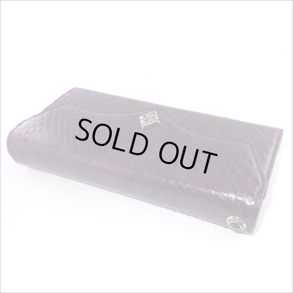 【蛇革/本革】パープルパイソン ロングウォレット/Artemis Classic/アルテミスクラシック