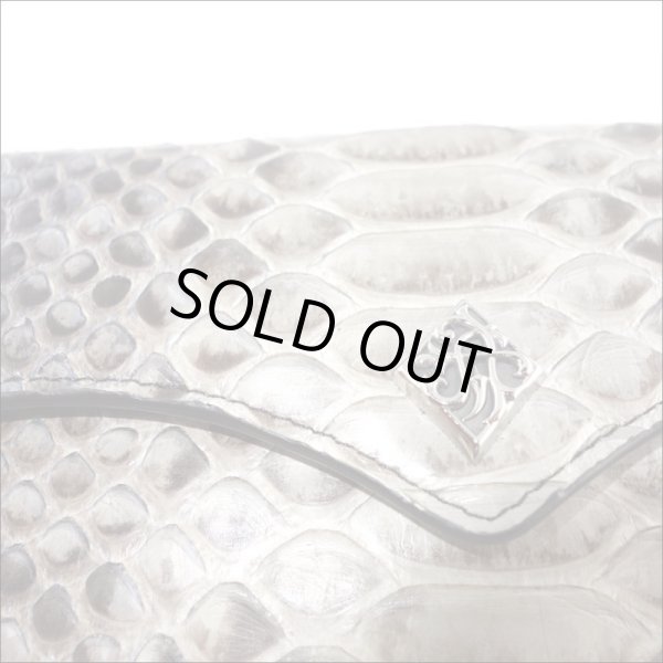 【蛇革/本革】グラデーション グレーパイソン ロングウォレット/Artemis Classic/アルテミスクラシック