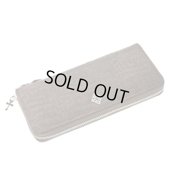 エンボスグレー クロコスタイル ジップウォレット/Artemis Classic/アルテミスクラシック