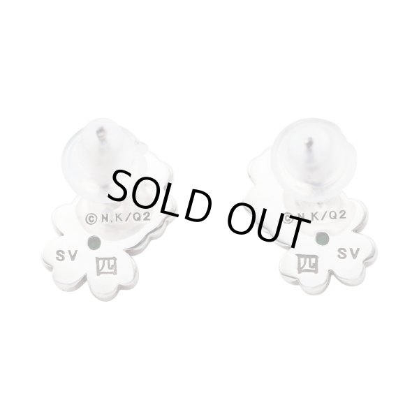 五等分の花嫁 四葉 シルバーピアス