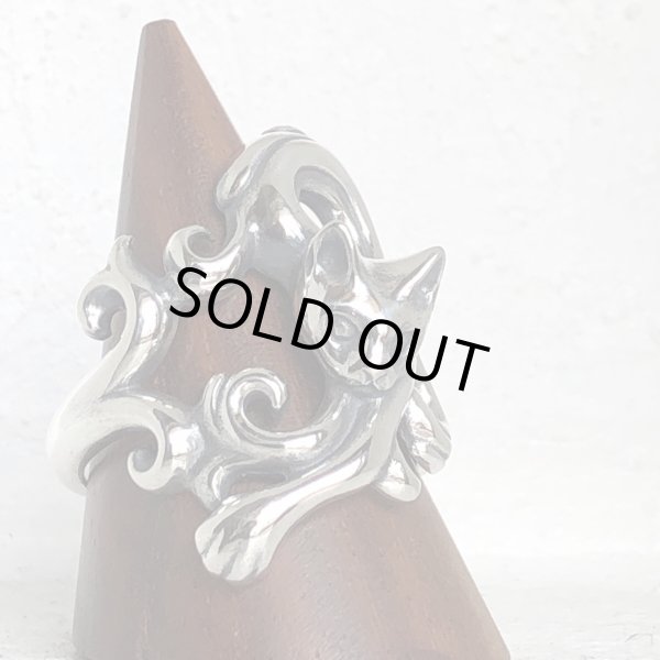 ガッシュ/【ネコ シルバーリング】唐草と猫のリング｜gush