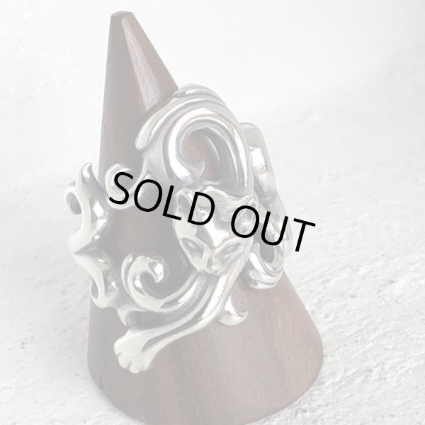 ガッシュ/【ネコ シルバーリング】唐草と猫のリング｜gush