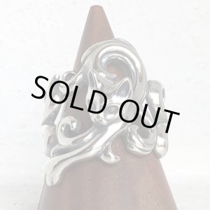 画像: ガッシュ/【ネコ シルバーリング】唐草と猫のリング｜gush