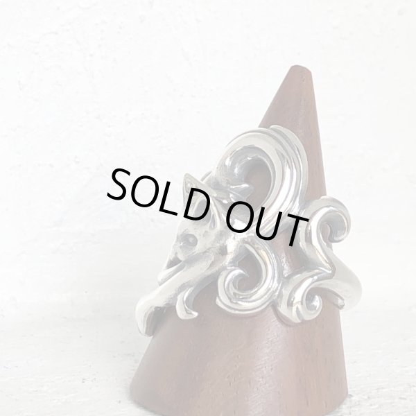 ガッシュ/【ネコ シルバーリング】唐草と猫のリング｜gush