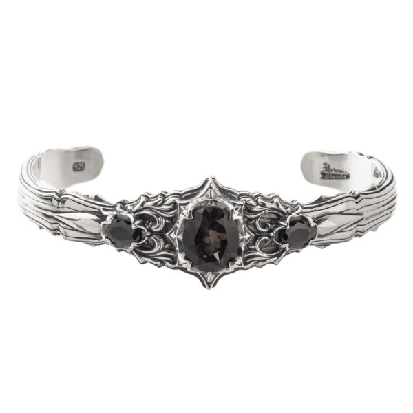 画像3: アルテミスクラシック/ブラックナイトバングル メンズ シルバーバングル シルバー925