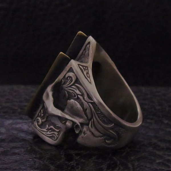 スカル 稲妻 雷 サンダー シルバーリング RAIZIN (ライジン) / BLIND RABBIT(ブラインドラビット)