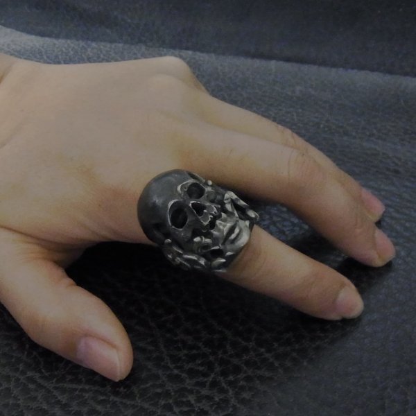 スカル シルバーリング ワルキューレ Sorter(ソーター)All Silver / BLIND RABBIT(ブラインドラビット)