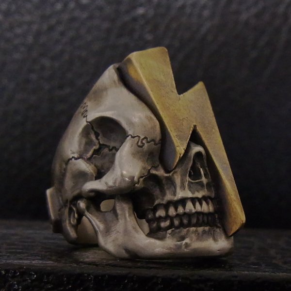 スカル 稲妻 雷 サンダー シルバーリング RAIZIN (ライジン) / BLIND RABBIT(ブラインドラビット)