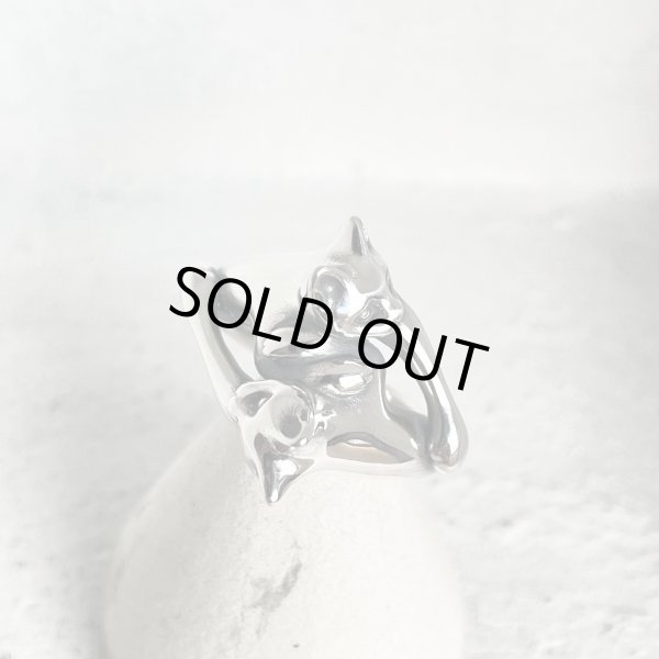 ガッシュ/【ネコ シルバーリング】絡みあう猫リング [タイプ1]｜gush（ガッシュ）