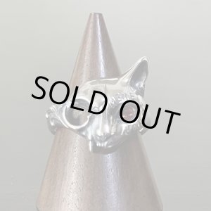 画像: ガッシュ/【誕生石 ネコ シルバーリング】メメント・モリ [Engraved type / birth stone]｜gush