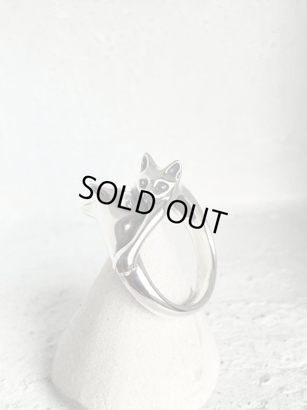 ガッシュ/【ネコ シルバーリング】絡みあう猫リング [タイプ1]｜gush（ガッシュ）