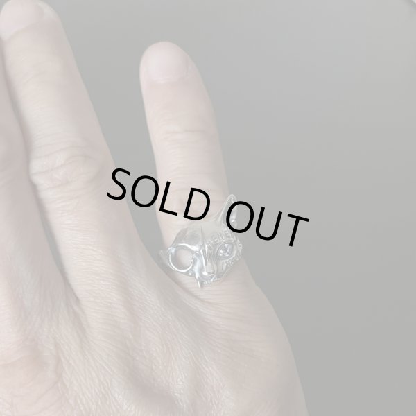 ガッシュ/【誕生石 ネコ シルバーリング】メメント・モリ [Engraved type / birth stone]｜gush（ガッシュ）