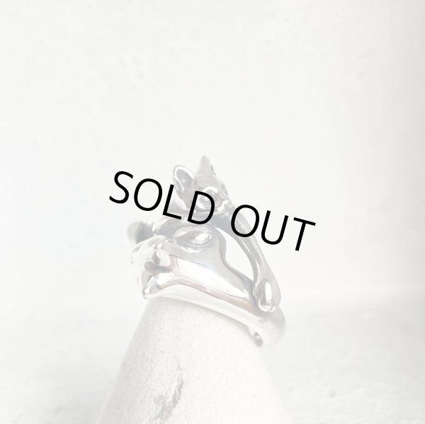 ガッシュ/【ネコ シルバーリング】絡みあう猫リング [タイプ1]｜gush（ガッシュ）