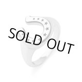 画像: 【馬蹄/星】アクアシルバー/ホースシュー スター リング（シルバー）