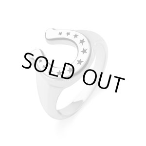 画像: 【馬蹄/星】アクアシルバー/ホースシュー スター リング（シルバー）