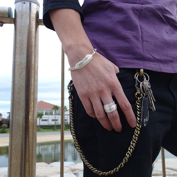 画像7: ダグダート/フェザーブレスレット 羽 シルバ-925 メンズ DAgDART