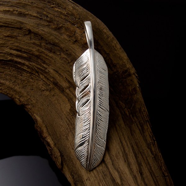 ダグダート/フェザーペンダント(ラージ) 羽 シルバ-925 メンズ DAgDART