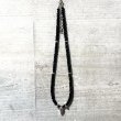 【FTISLAND イ・ホンギさん着用】gravel crow onyx necklace(M) / ELMUNDO(エルムンド) ストーンネックレス シルバ-925 メンズ
