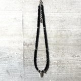 画像: gravel crow onyx necklace(M) / ELMUNDO（エルムンド） ストーンネックレス シルバ－925 メンズ
