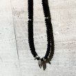 【FTISLAND イ・ホンギさん着用】gravel crow onyx necklace(M) / ELMUNDO(エルムンド) ストーンネックレス シルバ-925 メンズ
