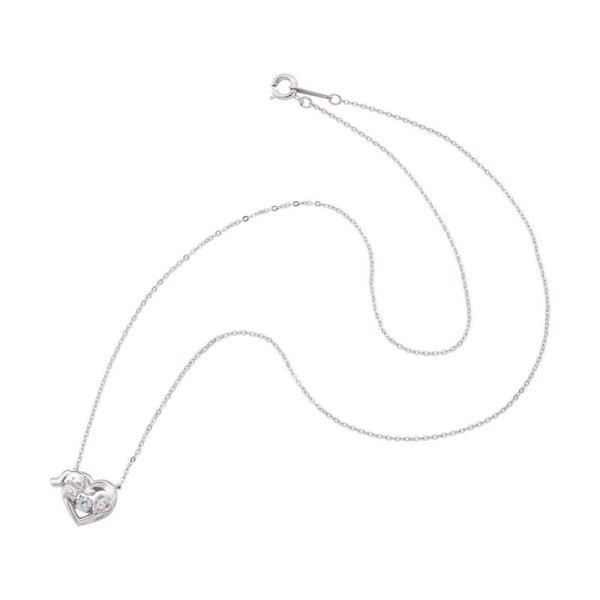 シナモロール サンリオキャラクターズ ダンシングストーン ネックレス シルバー SACI-N055RD