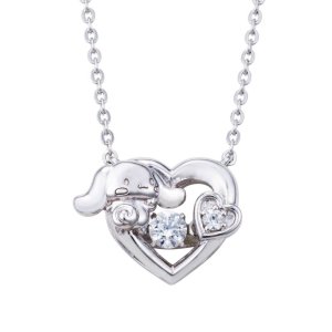 画像: シナモロール サンリオキャラクターズ ダンシングストーン ネックレス シルバー SACI-N055RD