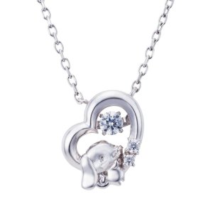 画像: シナモロール サンリオキャラクターズ ダンシングストーン ネックレス シルバー SACI-N052RD