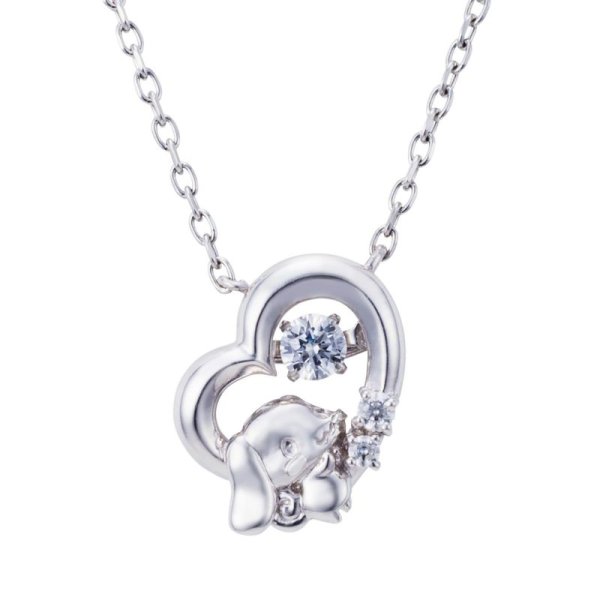 シナモロール サンリオキャラクターズ ダンシングストーン ネックレス シルバー SACI-N052RD