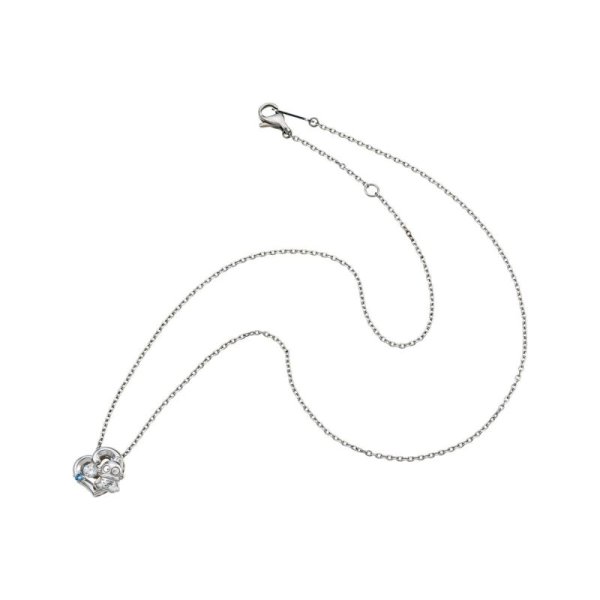 ハンギョドン 40周年 サンリオキャラクターズ ダンシングストーン ネックレス シルバー SAHD40-N001RD