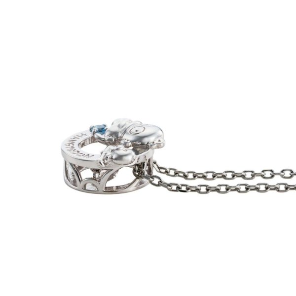 ハンギョドン 40周年 サンリオキャラクターズ ダンシングストーン ネックレス シルバー SAHD40-N002RD