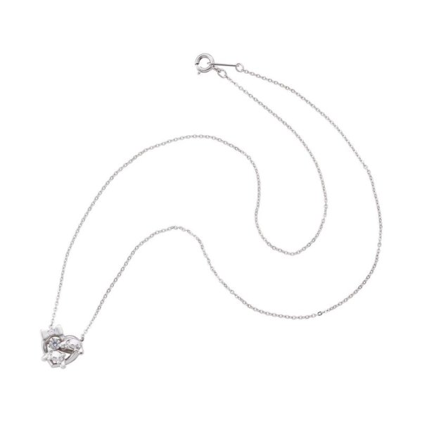 シナモロール サンリオキャラクターズ ダンシングストーン ネックレス シルバー SACI-N056RD