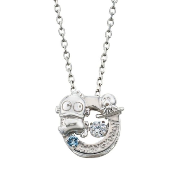 ハンギョドン 40周年 サンリオキャラクターズ ダンシングストーン ネックレス シルバー SAHD40-N002RD