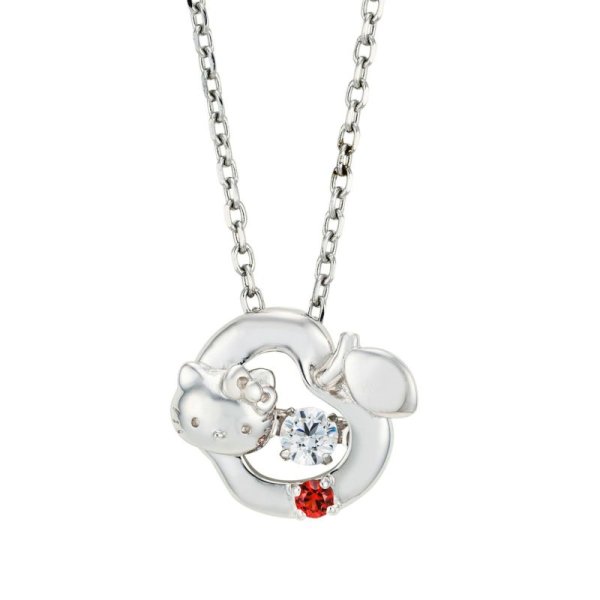 ハローキティ サンリオキャラクターズ ダンシングストーン ネックレス シルバー SAKT-N006LM