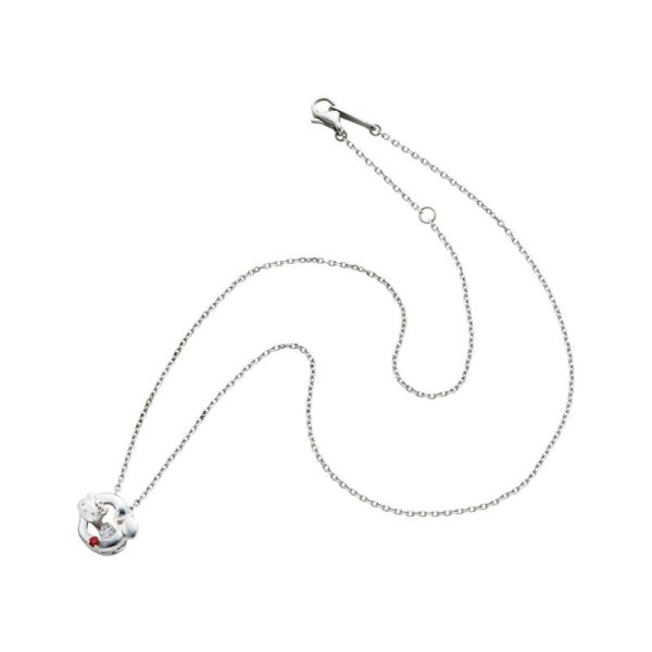 ハローキティ サンリオキャラクターズ ダンシングストーン ネックレス シルバー SAKT-N006LM