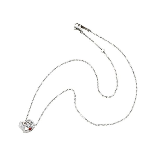 ハローキティ サンリオキャラクターズ ダンシングストーン ネックレス シルバー SAKT-N005LM