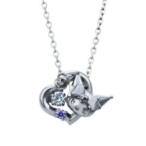 画像: クロミ 20周年 サンリオキャラクターズ ダンシングストーン ネックレス シルバー SAKU20-N001BK