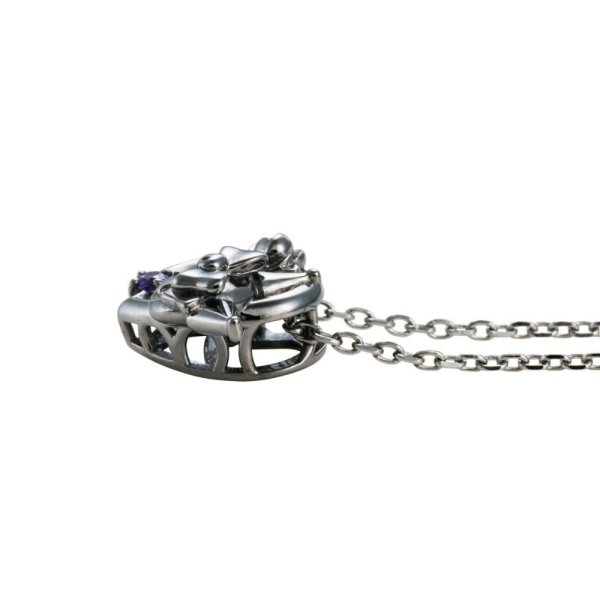 クロミ 20周年 サンリオキャラクターズ ダンシングストーン ネックレス シルバー SAKU20-N001BK