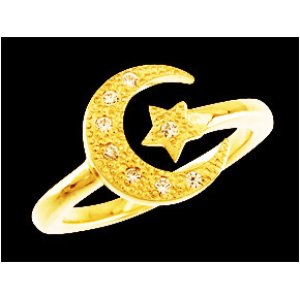 画像: LUNA ESTRELLA RING SMALL GD｜Crescent Luna/クレセントルナ