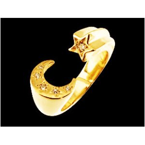 画像: LUNA ESTRELLA RING TYPE A GD｜Crescent Luna/クレセントルナ